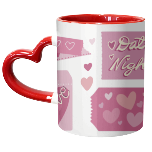 Love tokens - unique mug by PixieDrew