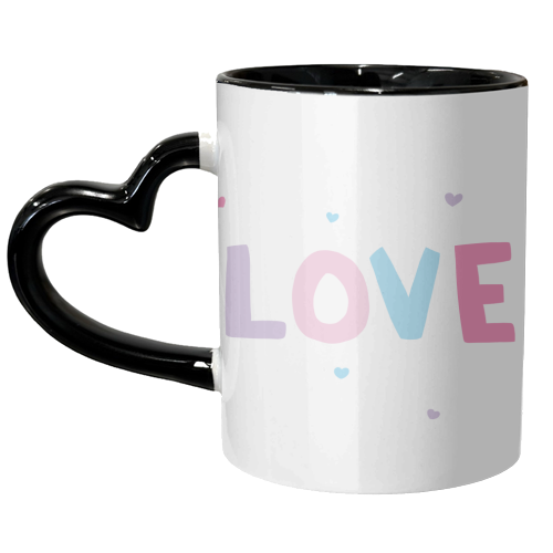 Love - unique mug by Ella Seymour