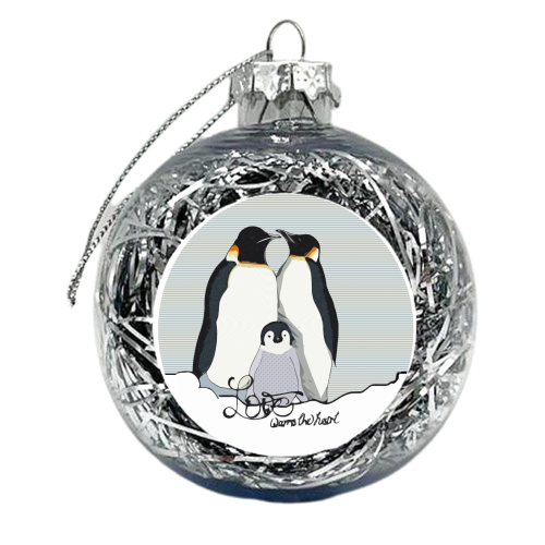Love Warms the heart - xmas bauble by Victoria Kortekaas