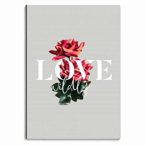 Love Wildly - personalised A4, A5, A6 notebook by Uma Prabhakar Gokhale