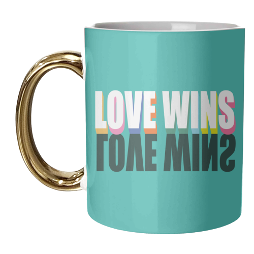 Love Wins 3D - unique mug by Luxe and Loco