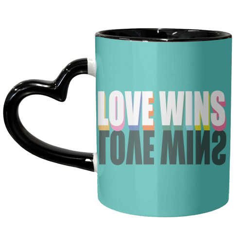 Love Wins 3D - unique mug by Luxe and Loco