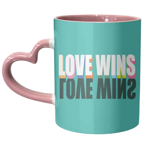 Love Wins 3D - unique mug by Luxe and Loco