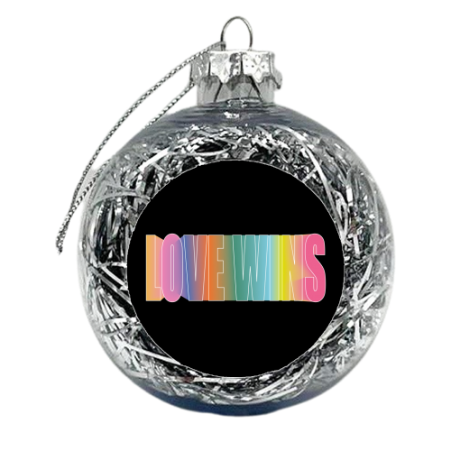 Love Wins Blur - xmas bauble by Luxe and Loco