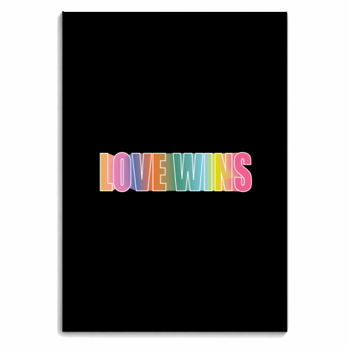 Love Wins Blur - personalised A4, A5, A6 notebook by Luxe and Loco