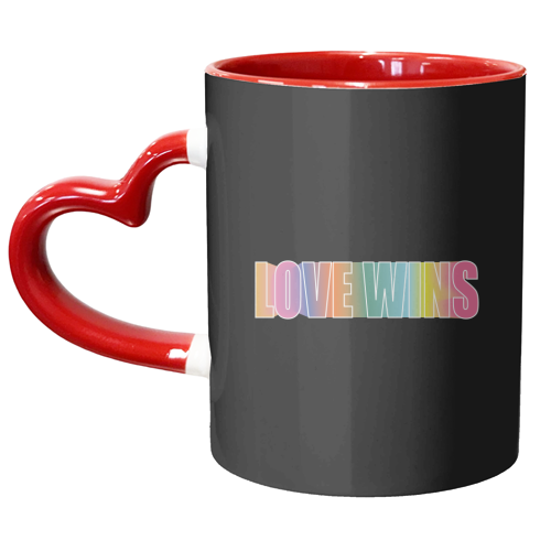 Love Wins Blur - unique mug by Luxe and Loco