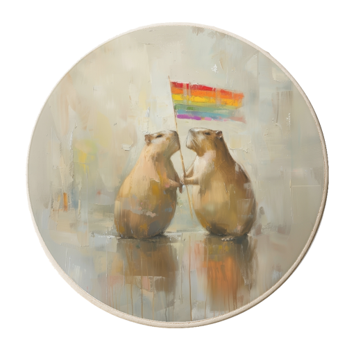 Love wins - personalised beer coaster by DejaReve