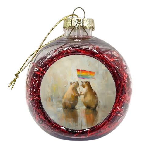 Love wins - xmas bauble by DejaReve