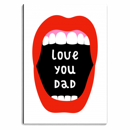 Love You Dad - personalised A4, A5, A6 notebook by Adam Regester