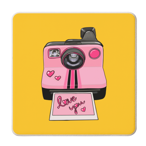 Love you instantly - personalised beer coaster by PixieDrew