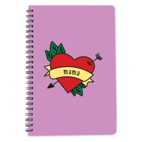 Love You Mama - personalised A4, A5, A6 notebook by Laura Lonsdale