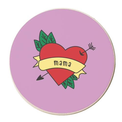 Love You Mama - personalised beer coaster by Laura Lonsdale