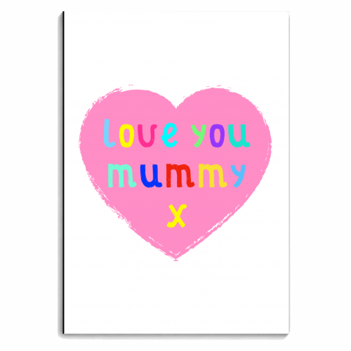 Love You Mummy - personalised A4, A5, A6 notebook by Adam Regester