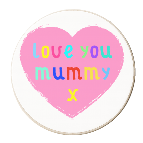 Love You Mummy - personalised beer coaster by Adam Regester
