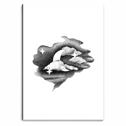 Love you to the moon and back - personalised A4, A5, A6 notebook by AJ Illustration
