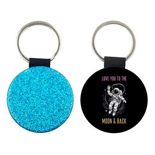 Love You To The Moon & Back - keyring by Adam Regester