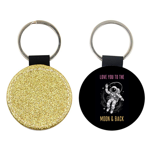 Love You To The Moon & Back - keyring by Adam Regester
