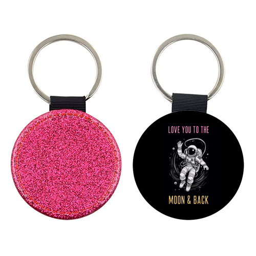 Love You To The Moon & Back - keyring by Adam Regester