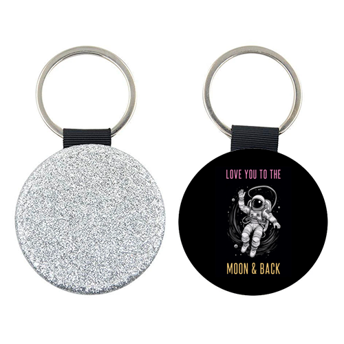 Love You To The Moon & Back - keyring by Adam Regester