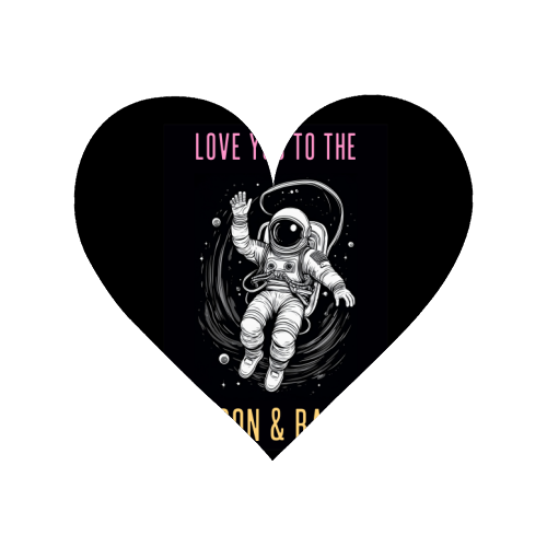 Love You To The Moon & Back - Magnet by Adam Regester