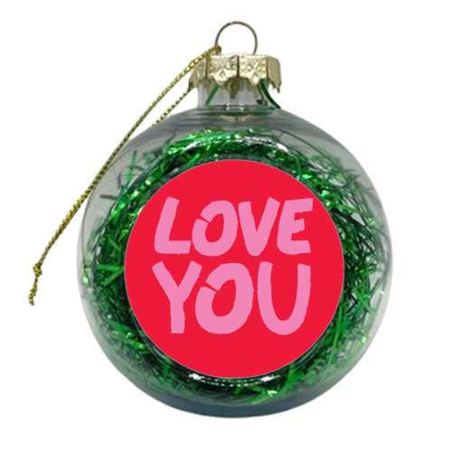 love you - xmas bauble by The Boy and the Bear