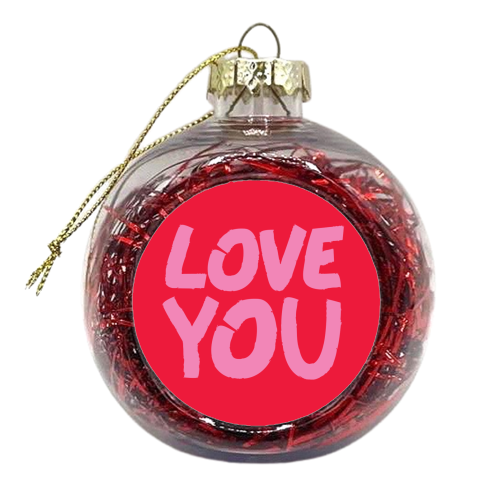 love you - xmas bauble by The Boy and the Bear