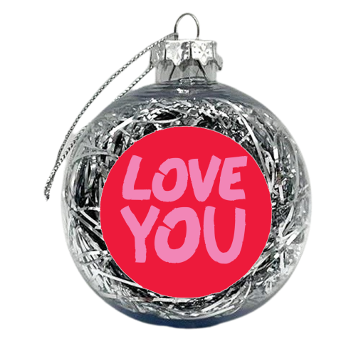 love you - xmas bauble by The Boy and the Bear