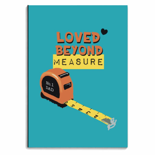 Loved Beyond Measure - personalised A4, A5, A6 notebook by Giddy Kipper