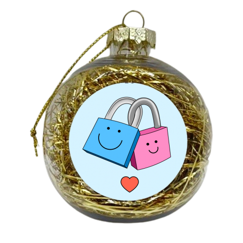Loved Locked Forever - xmas bauble by Adam Regester