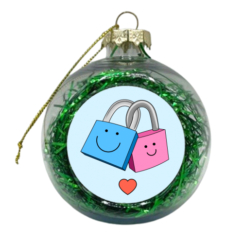 Loved Locked Forever - xmas bauble by Adam Regester
