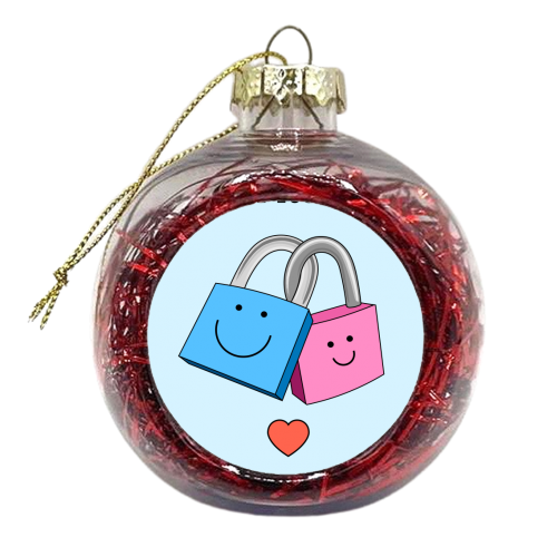 Loved Locked Forever - xmas bauble by Adam Regester