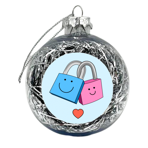 Loved Locked Forever - xmas bauble by Adam Regester