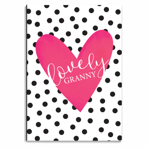 Lovely Granny Heart - personalised A4, A5, A6 notebook by The Boy and the Bear