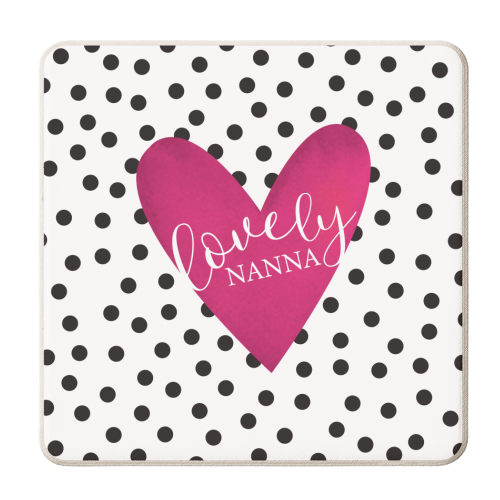 Lovely Nanna - personalised beer coaster by The Boy and the Bear