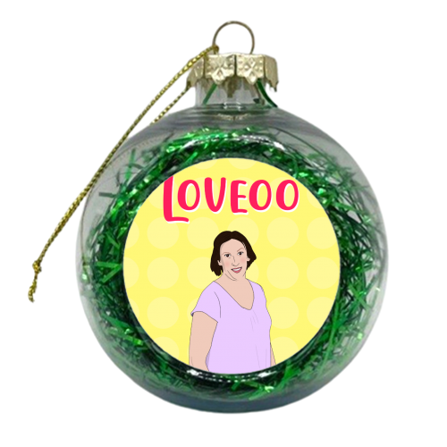 Loveoo - xmas bauble by Pink and Pip