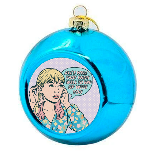 Lover Tay - colourful christmas bauble by Ms Doodle