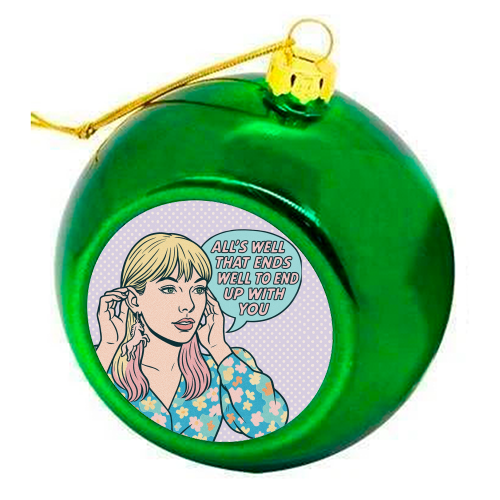 Lover Tay - colourful christmas bauble by Ms Doodle
