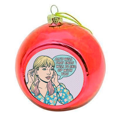 Lover Tay - colourful christmas bauble by Ms Doodle