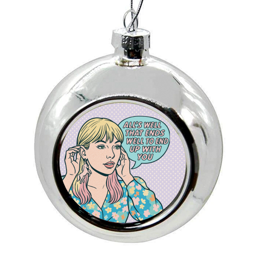 Lover Tay - colourful christmas bauble by Ms Doodle