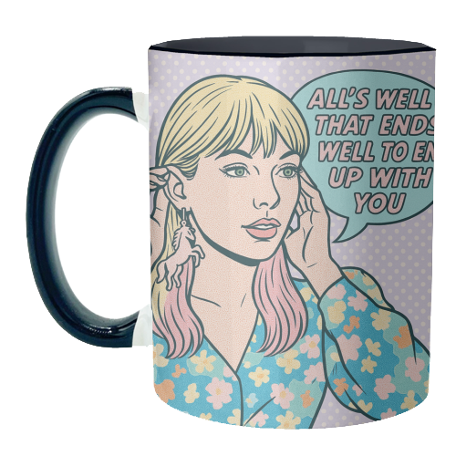 Lover Tay - unique mug by Ms Doodle