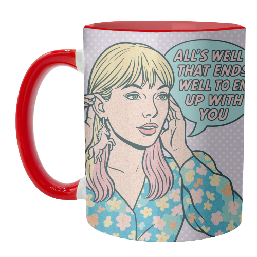 Lover Tay - unique mug by Ms Doodle