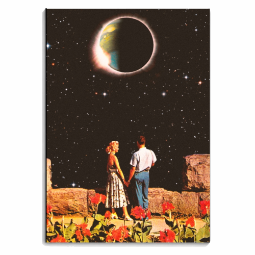 Lovers In Space - personalised A4, A5, A6 notebook by taudalpoi