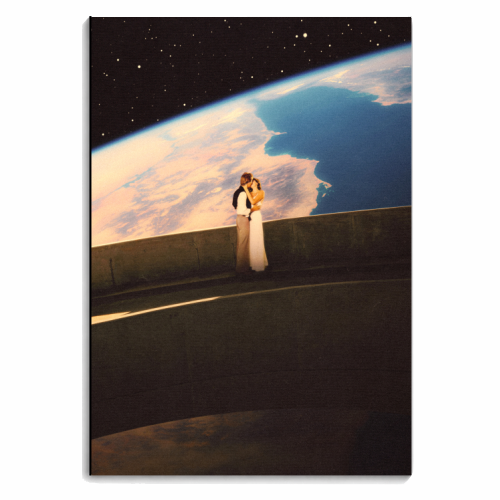 Lovers On The Bridge - personalised A4, A5, A6 notebook by taudalpoi