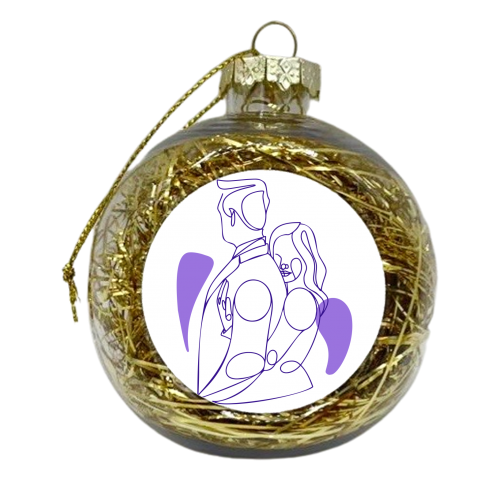 loving couple - xmas bauble by Anastasios Konstantinidis