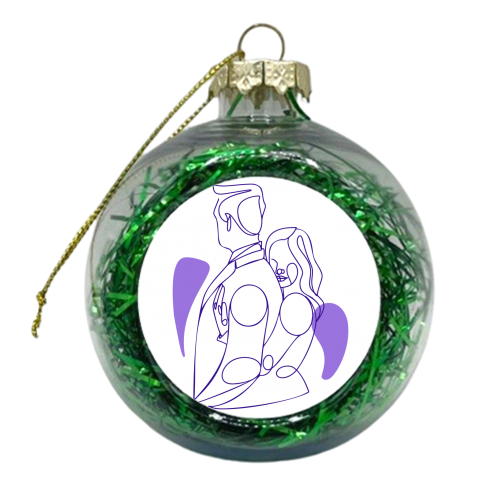 loving couple - xmas bauble by Anastasios Konstantinidis