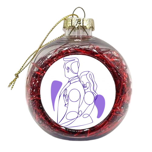 loving couple - xmas bauble by Anastasios Konstantinidis