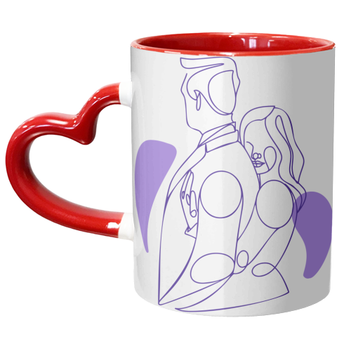 loving couple - unique mug by Anastasios Konstantinidis