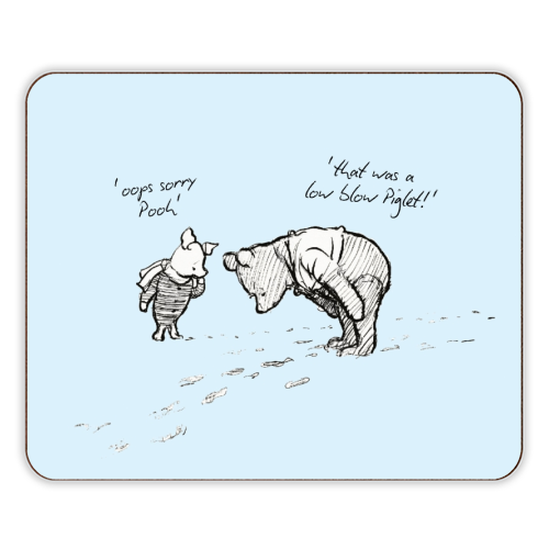 Low Blow Piglet - designer placemat by Ms Doodle