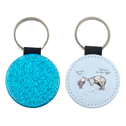 Low Blow Piglet - keyring by Ms Doodle