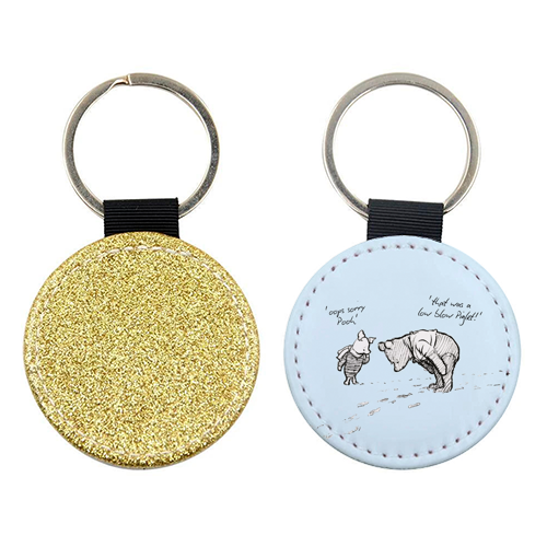 Low Blow Piglet - keyring by Ms Doodle